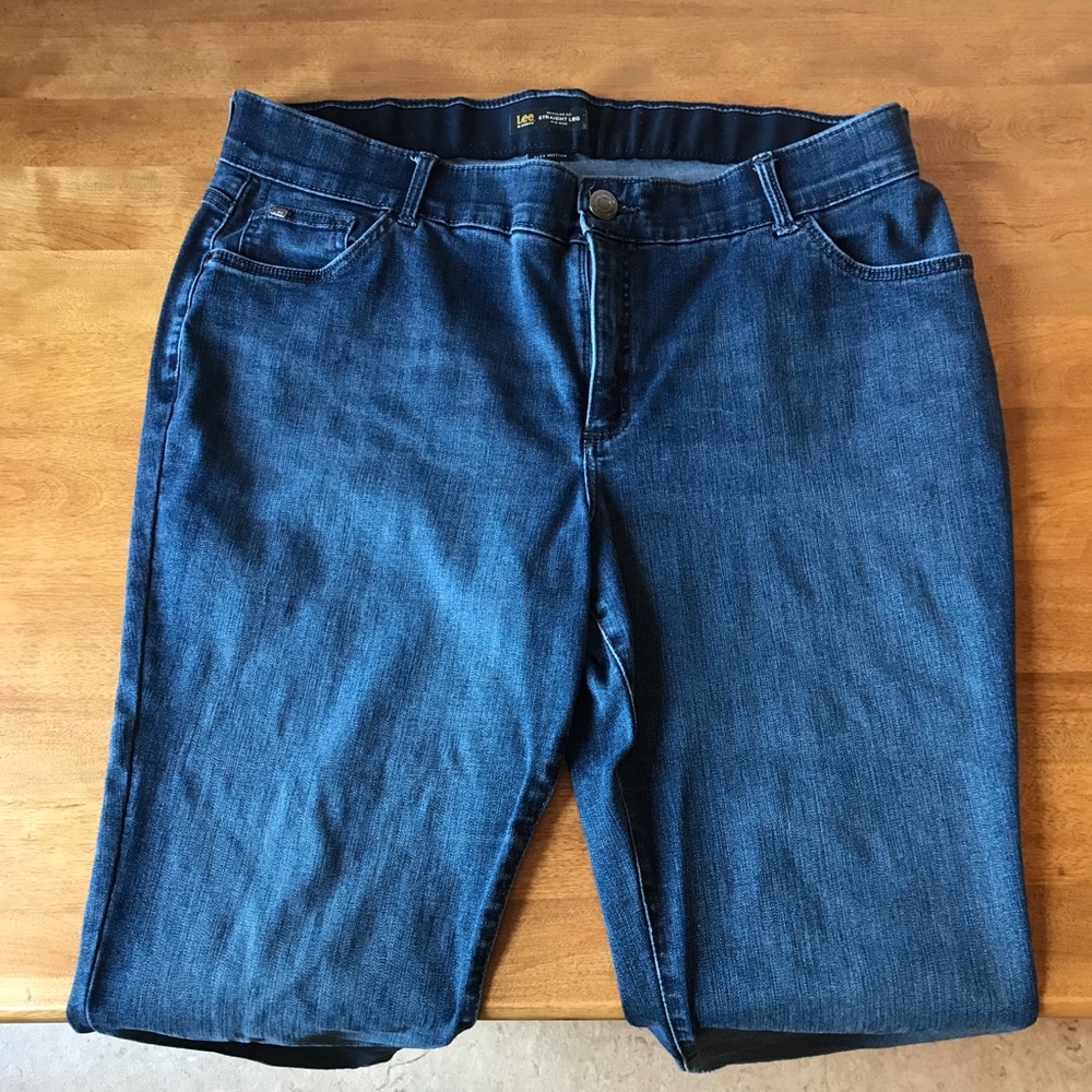 Lee Flex Motion Regular Fit Straight Leg Jeans Gem